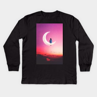 Waiting For Nothing Kids Long Sleeve T-Shirt